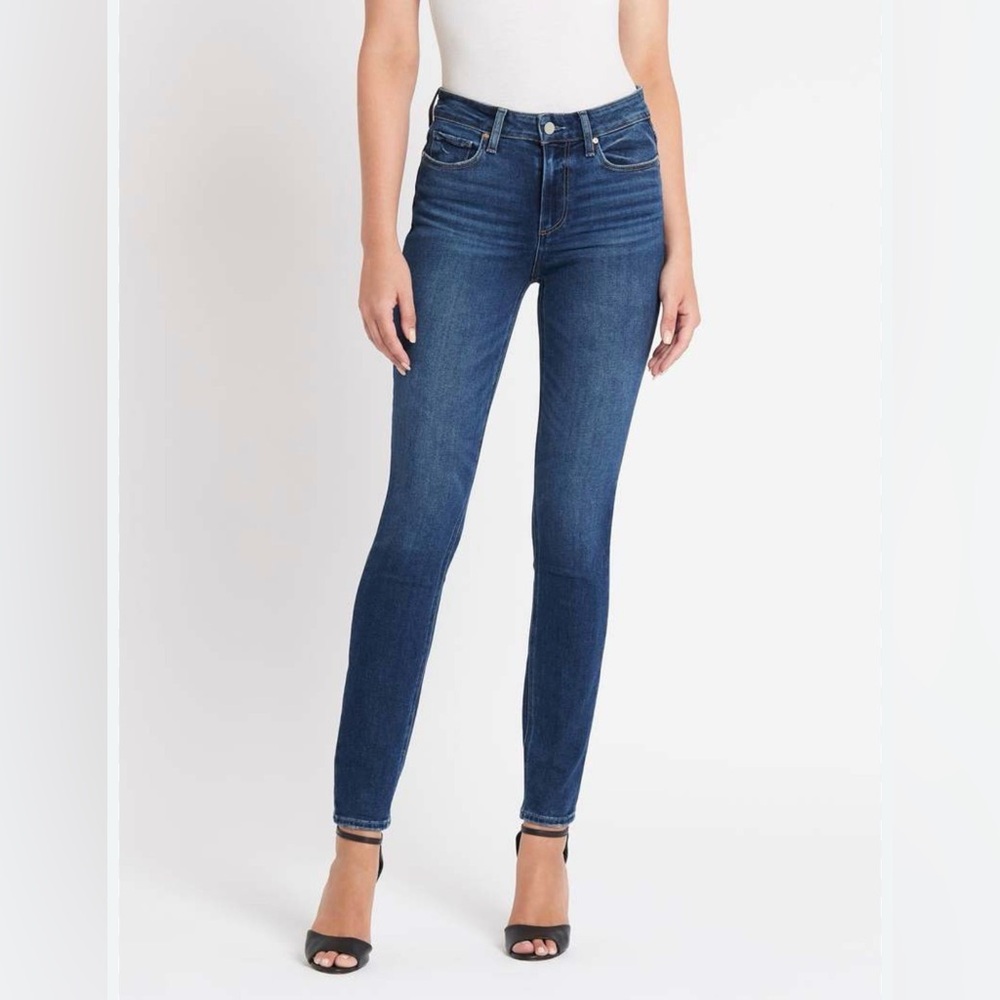 PAIGE Skyline Skinny Jeans in Dark Wash